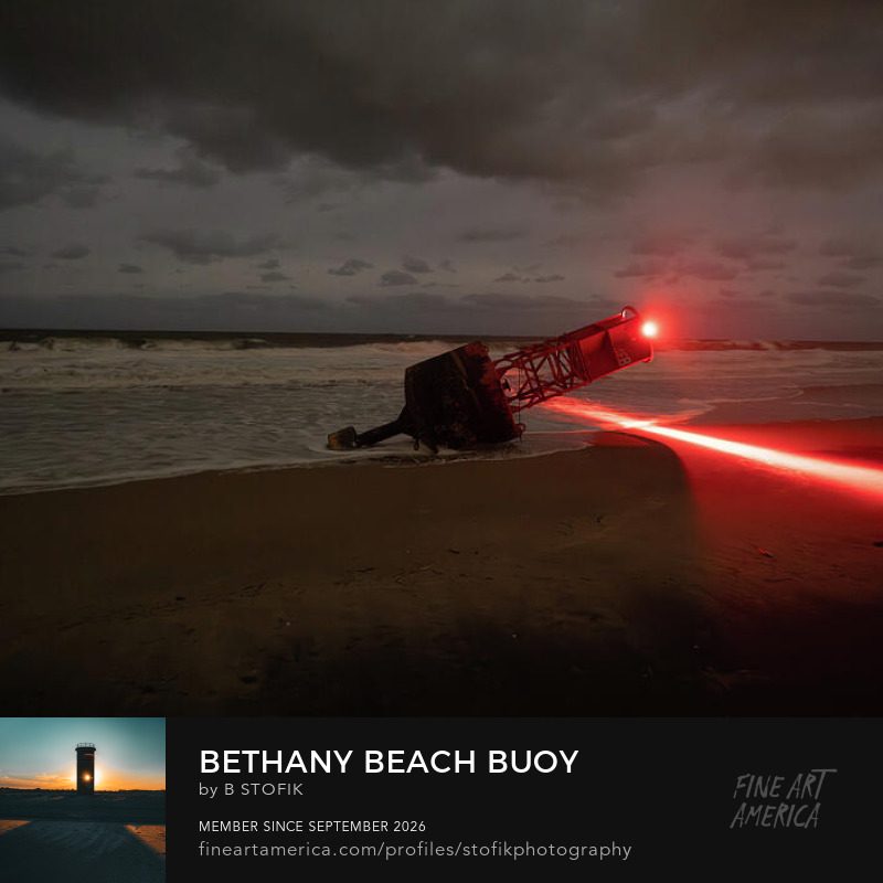 Bethany Beach Buoy print card
