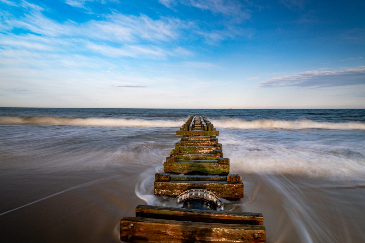 Surfer on the Delaware coast